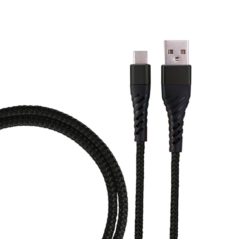 1m Nylon Braided Type C USB 3.1 Charge Cable Durable USB C Charger Cable