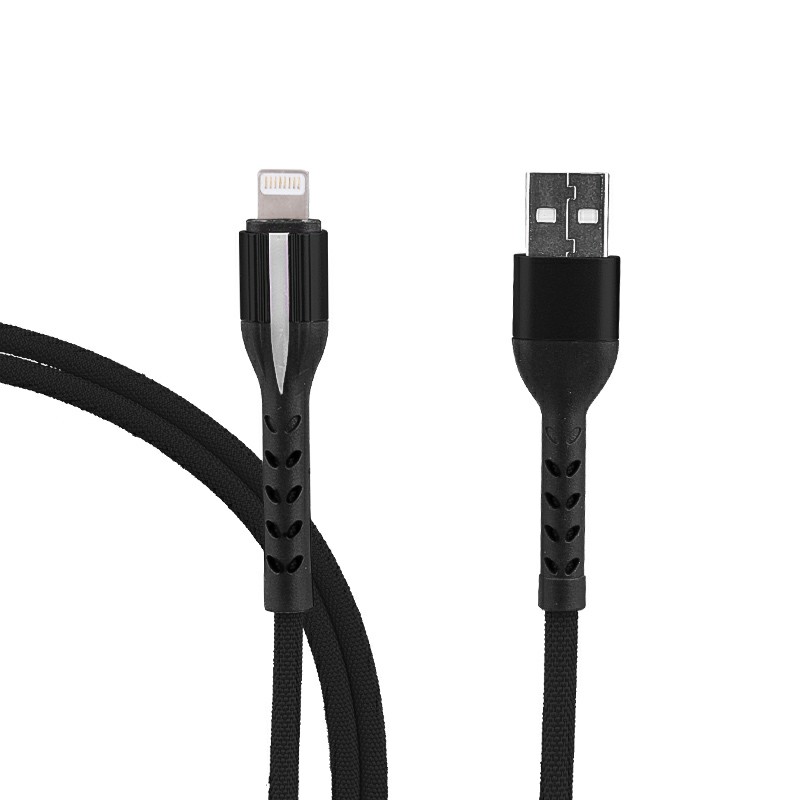 1m 8 pin Fabric Braided Quick Charge Wire Charger Cable Charging Cable