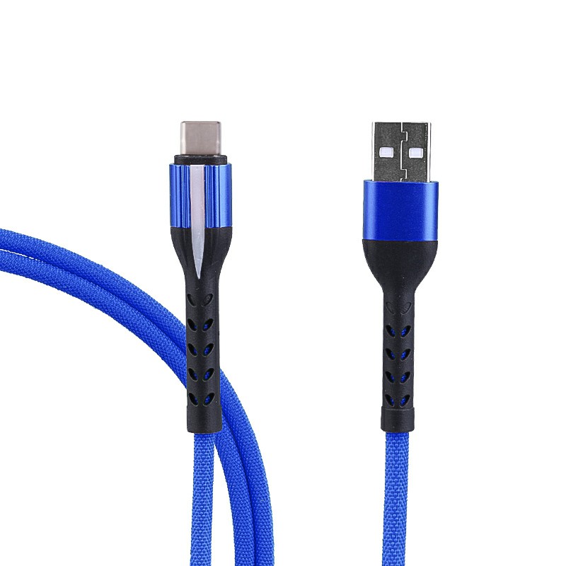1m Type C Fabric Braided Quick Charge Wire Charger Cable USB 3.1 Charging Cable