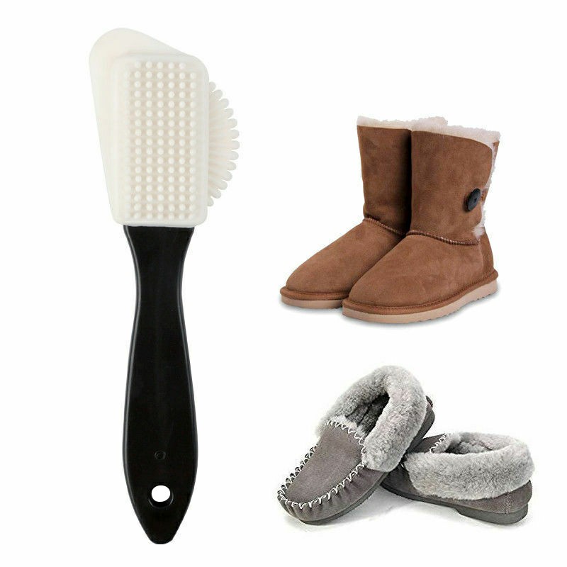 3 Planes Suede Nubuck Special Shoe Brush Acre Soft Rubber Cleaning Multifunctional Tools