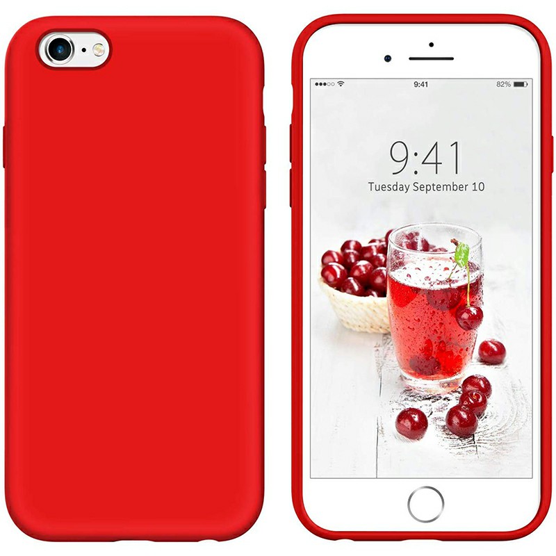 Super Soft and Slim Liquid Silicone Gel Shockproof Phone Cover Back Case for iPhone 6 plus iPhone 6s plus