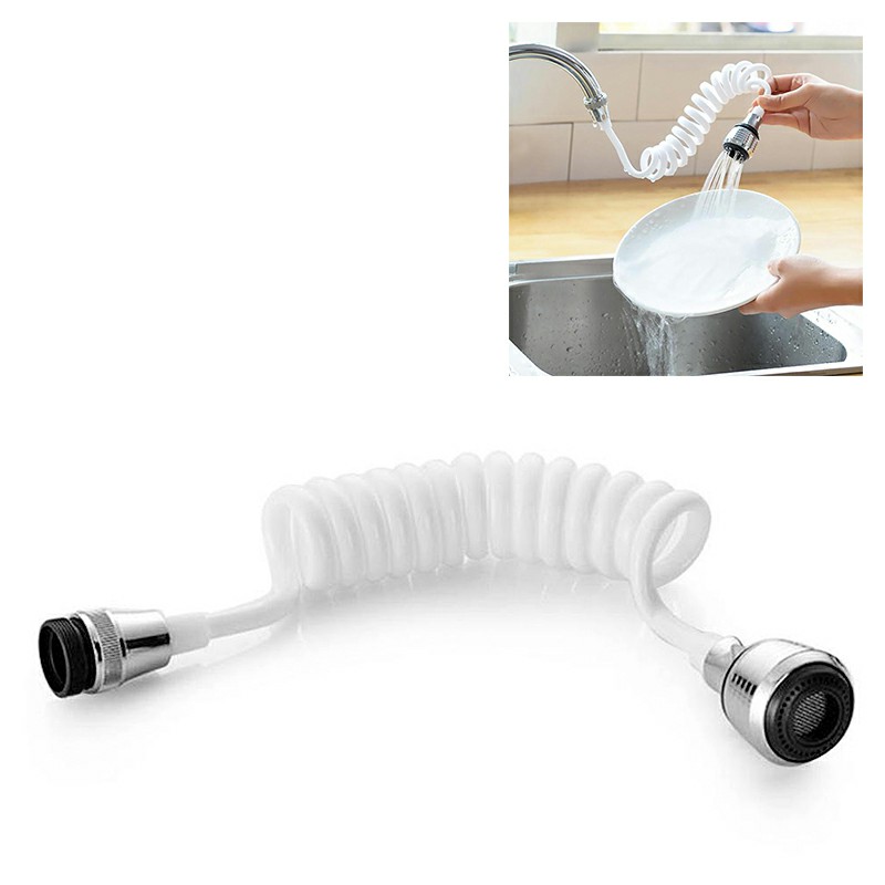 Stretchable Faucet Extender Water Saving Tap 360 Degree Rotation Shower Head Water Filter Sprayer for Kitchen Bathroom