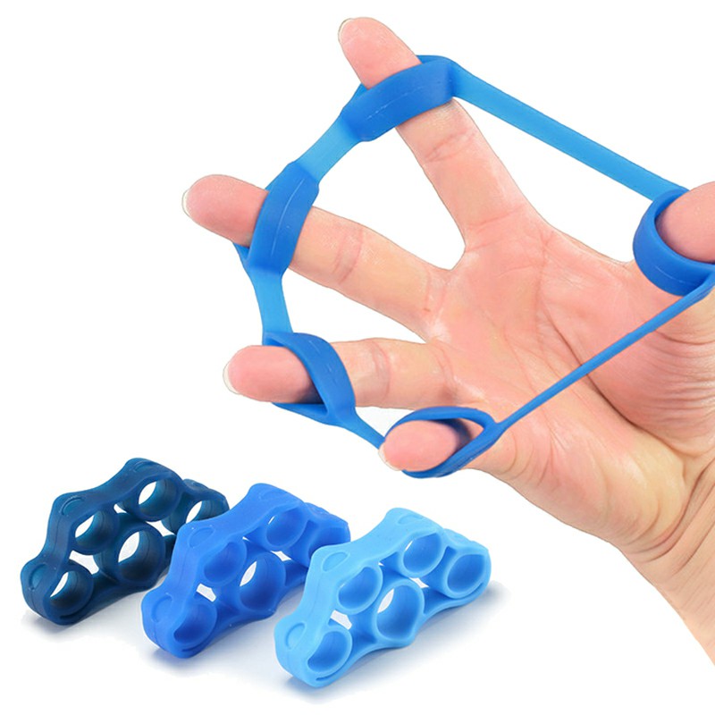 Uk Wholesale 3 Pcs Finger Stretcher Resistance Bands Finger Grip Hand Extensor Exerciser Elastic