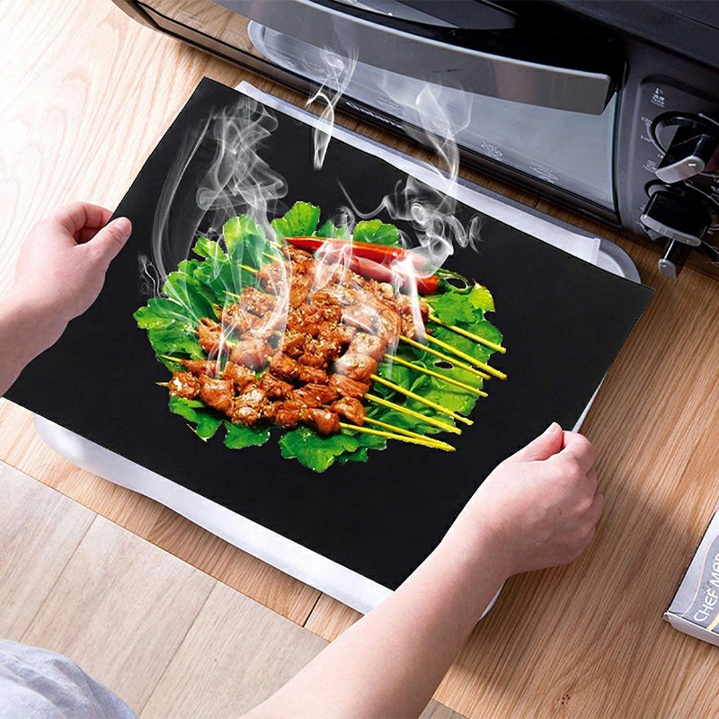 Non Stick Oven Liner Heavy Duty BBQ Grill Mat for Fan Assisted Ovens
