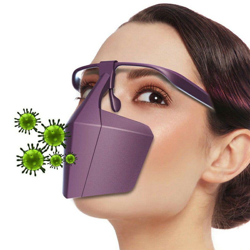 Protective Face Shield Filter Mask Anti-droplets Anti-splash Dust Reusable Isolation Mask