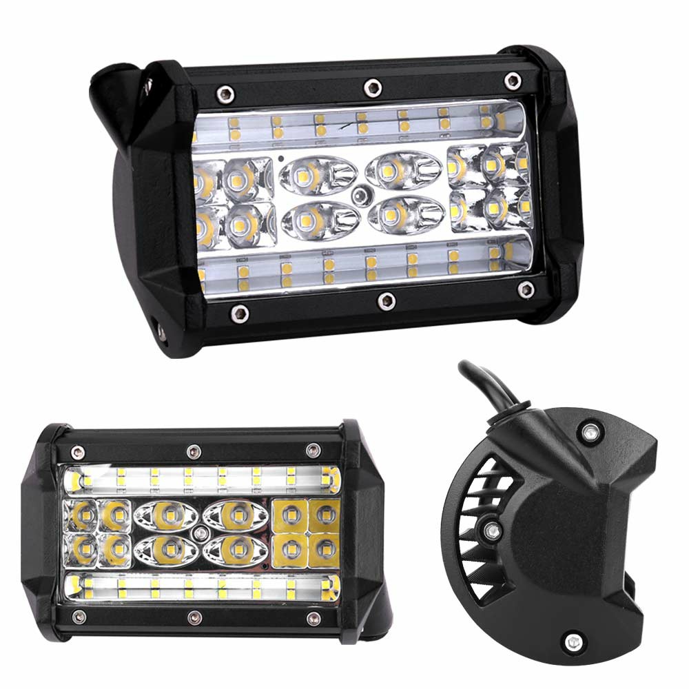 2pcs 84W LED Work Fog Light 5 Inch 20000LM Car Truck Jeep SUV Spot Flood Bar Lamp