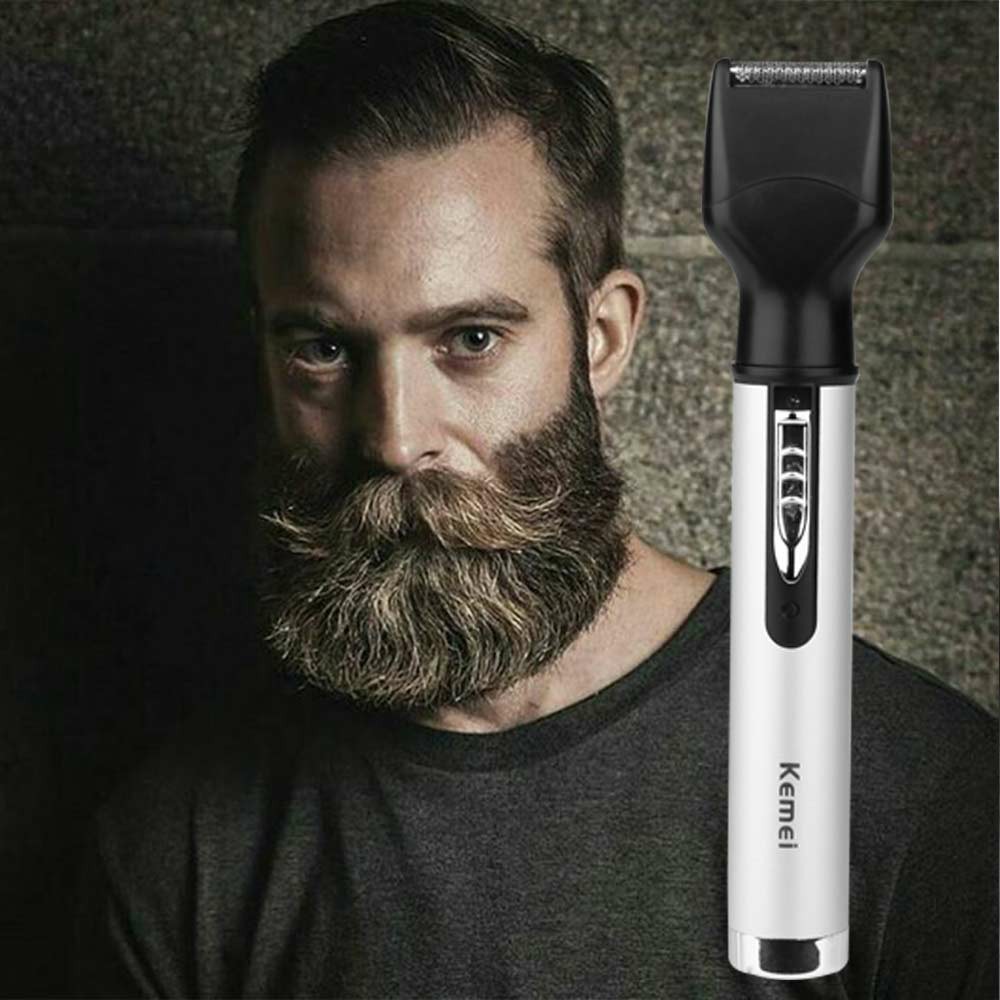 4 In 1 Rechargeable Hair Beard Eyebrow Ear Nose Shaver Trimmer Washable Hair Remover