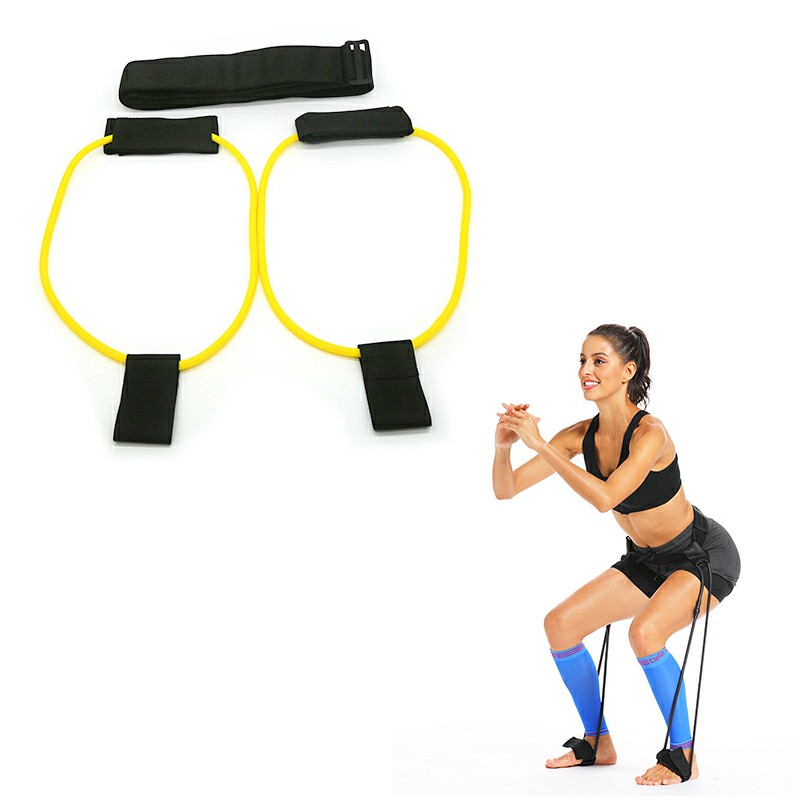 Fitness Resistance Belt Adjustable Elastic Workout Booty Butt Band for Gym Muscles Exercise
