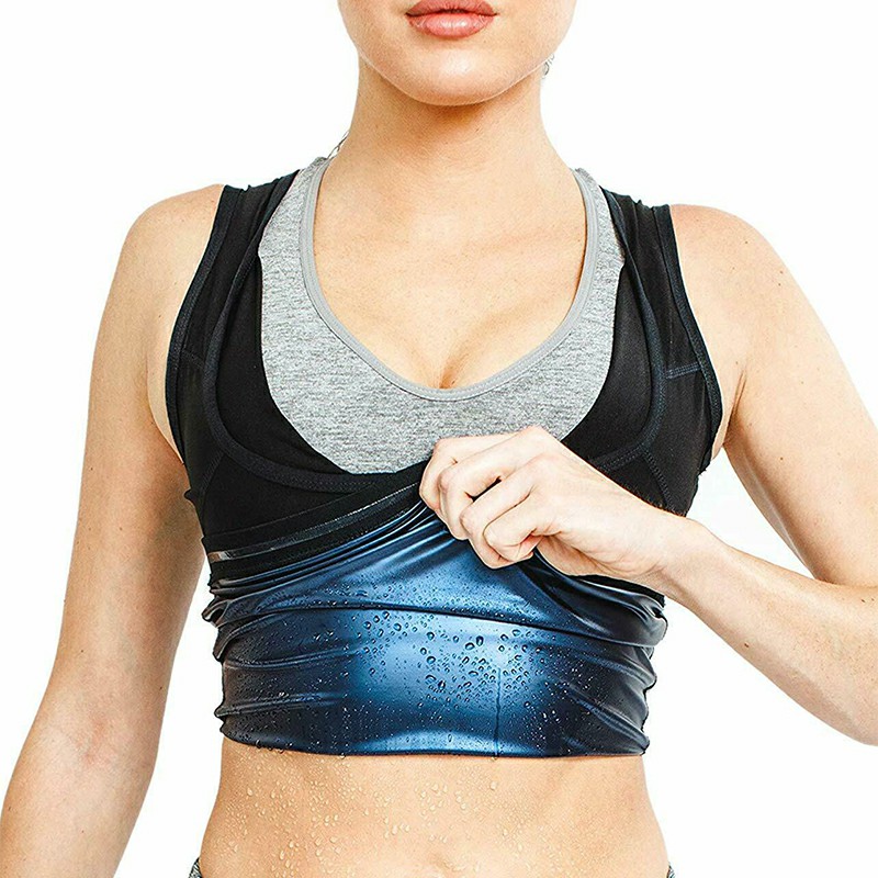 Women Sweat Body Shaper Clothes Bursting Sweat Fitness Vest Sports Body-shaping Sweat Clothes