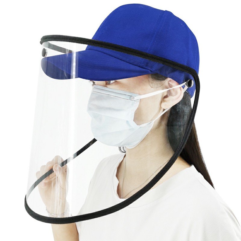 Splash Anti-Spitting Anti-Fog Anti-Oil Anti-Saliva Protective Baseball Cap Mask Face Shield