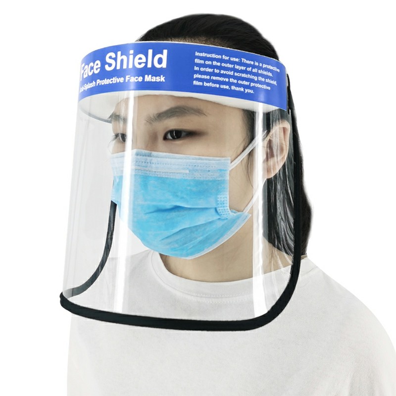 Lightweight Anti-splash Protective Face Mask HD Transparent PVC Face Shield