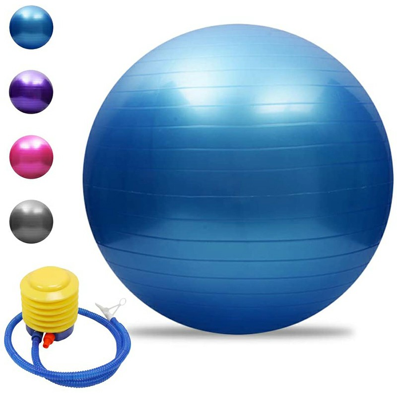 75cm Sports Fitness Yoga Ball Fitball Pilates Balance Gym Exercise Yoga Ball with Inflator