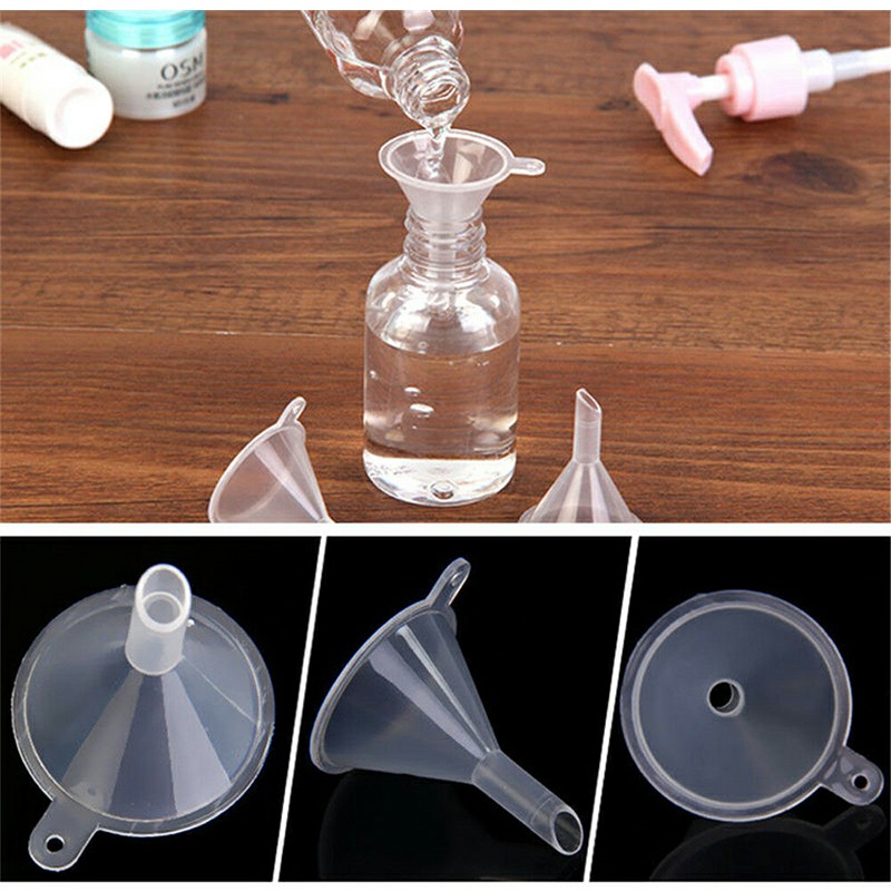 1pcs Small Plastic Filling Funnel cosmetics and perfume Diffuser Atomizers Tool - Clear