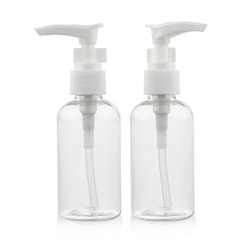 75ml Empty Refillable Clear Plastic Flat Pump Press Bottle Perfume Travel Bottle Container