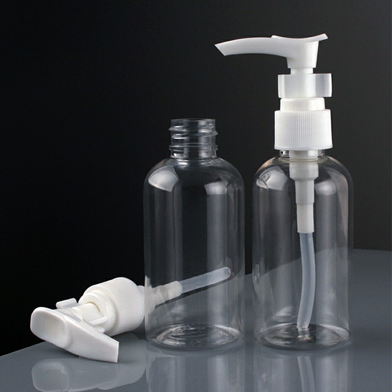 75ml Empty Refillable Clear Plastic Flat Pump Press Bottle Perfume Travel Bottle Container