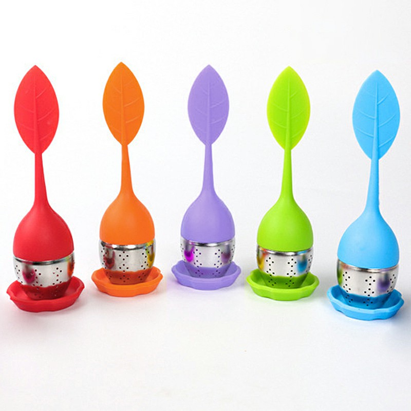 Tea Infuser Filter Silicone Tea tool Cute Leaf Tea Strainer Coffee Filter