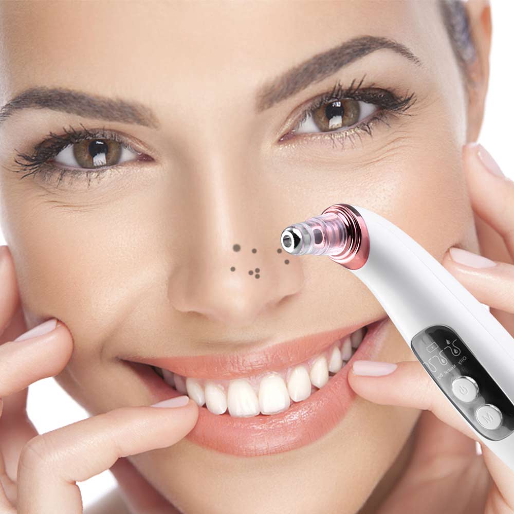 Electronic LCD Blackhead Remover Vacuum Suction Face Pore Acne Clean Extractor