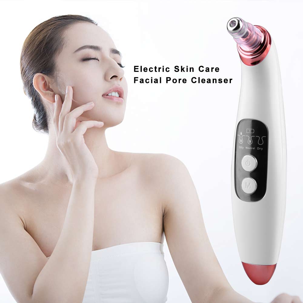 Electronic LCD Blackhead Remover Vacuum Suction Face Pore Acne Clean Extractor
