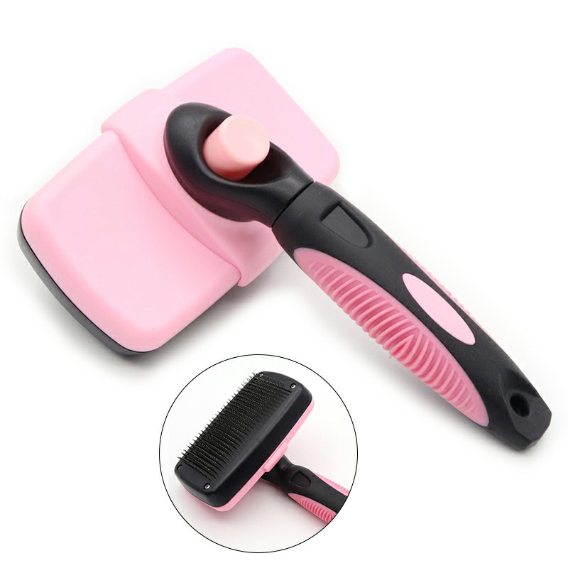 Self Cleaning Brush Slicker Massage Particle Pet Comb for Dogs Cat Hair Remover