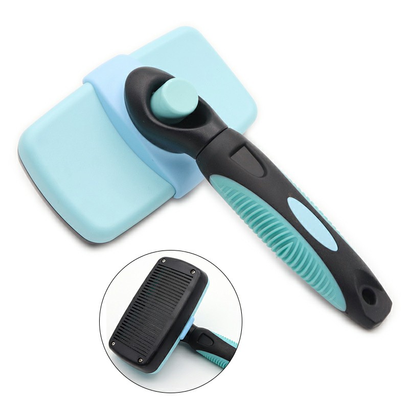 Self Cleaning Brush Slicker Massage Particle Pet Comb for Dogs Cat Hair Remover