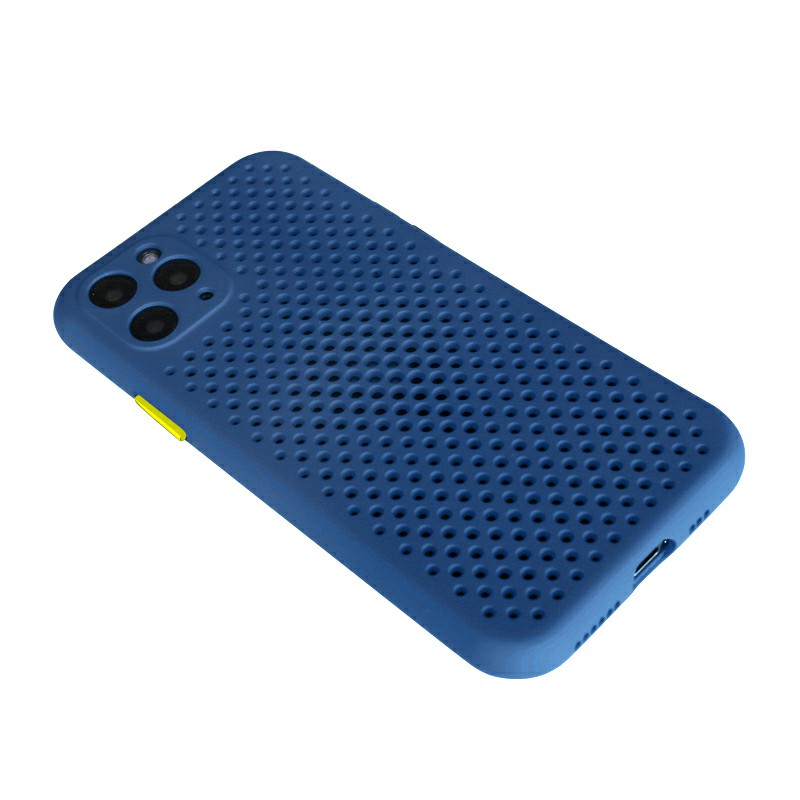 Soft Silicon Protective Back Case with Cooling Mesh for iPhone 11 Pro