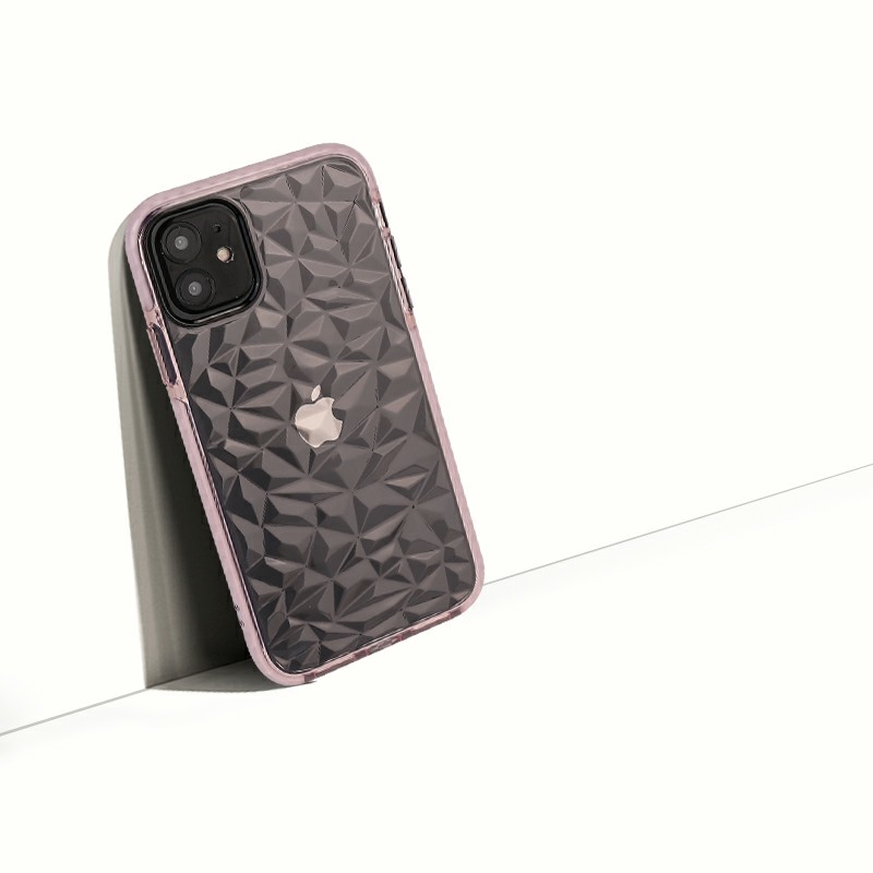 Diamond Pattern Slim Silicone TPU Case for iPhone 11