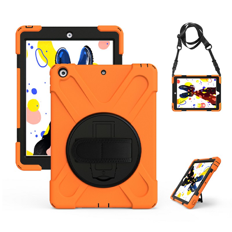 360 Degree Rotation Back Cover Shockproof Cases with Stand for Apple iPad 2019 10.2