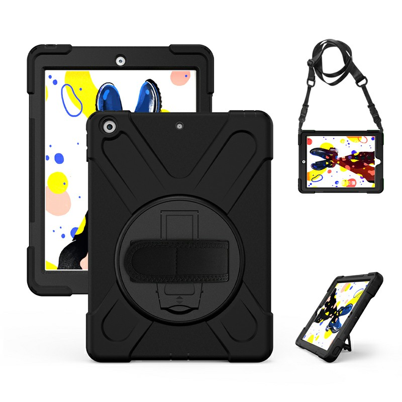 360 Degree Rotation Back Cover Shockproof Cases with Stand for Apple iPad 2019 10.2