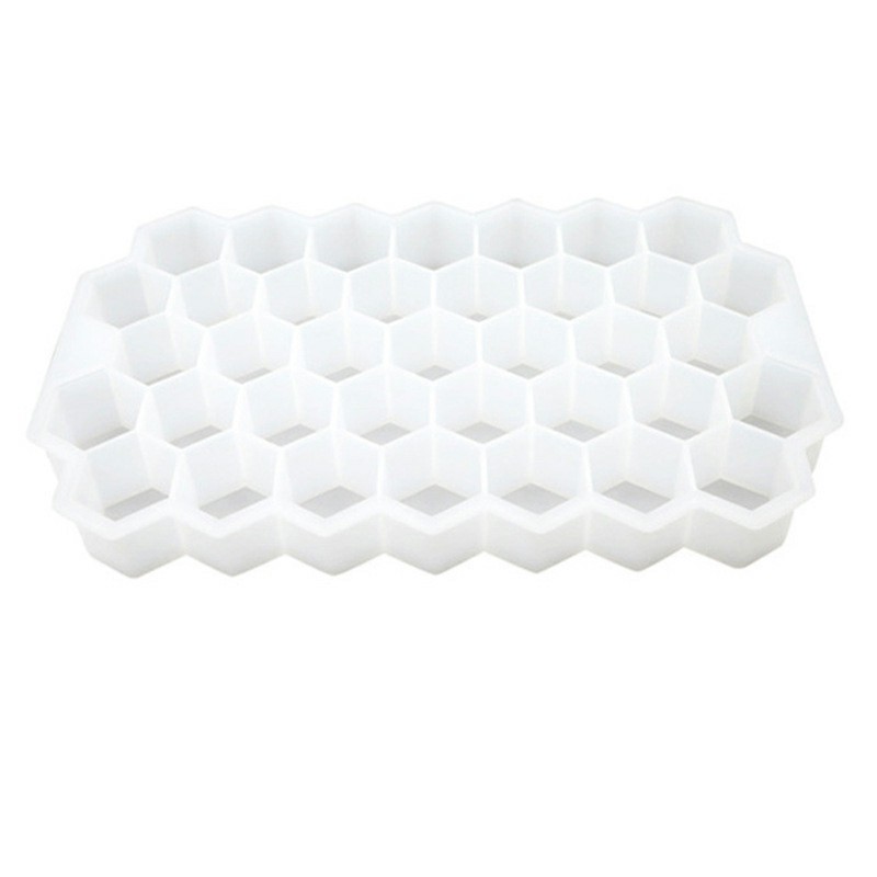Honeycomb Ice Mold Cube Ice Tray 37 Cubes Shape With Lid Sillicone Maker