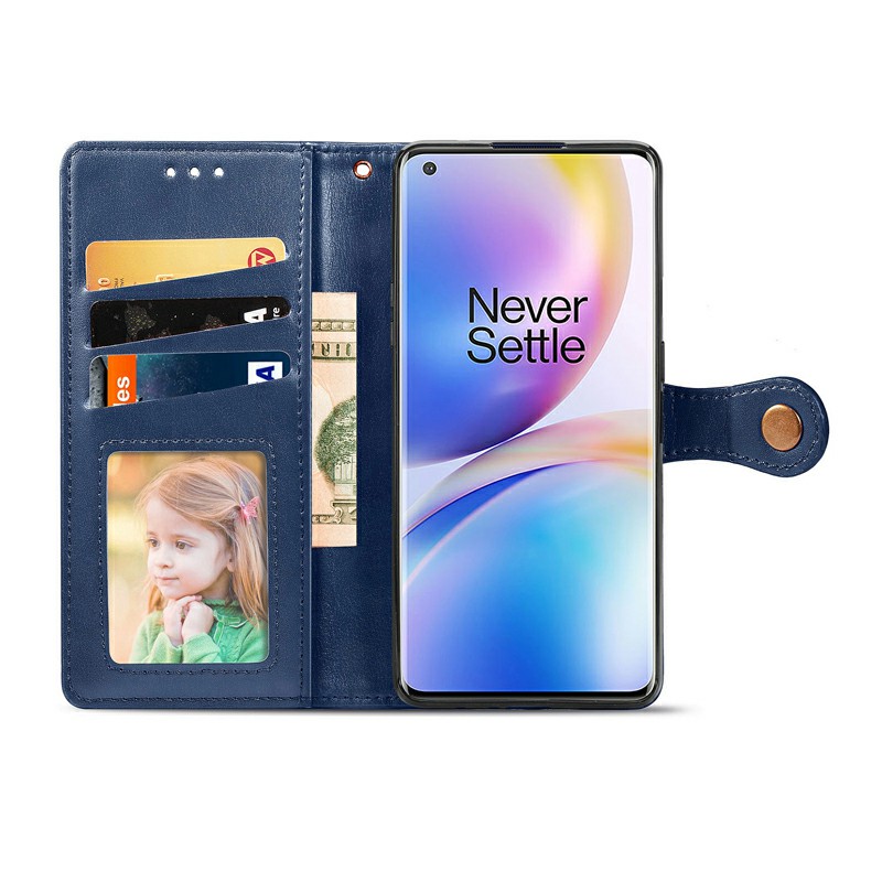 Magnetic PU Leather Wallet Case Cover for OnePlus 8 Pro