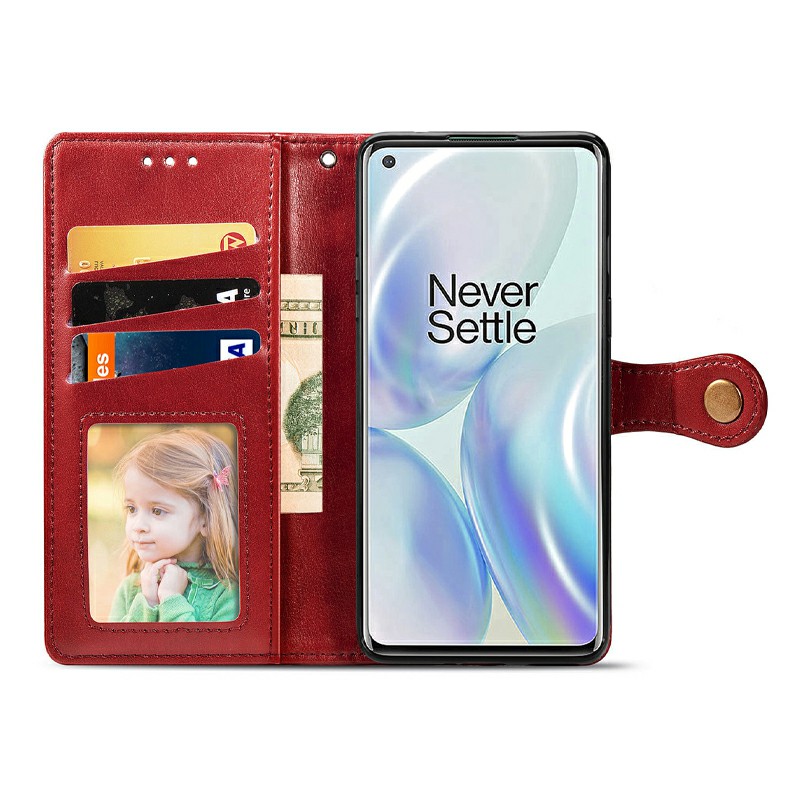 Wallet Flip Stand Case Cover PU Leather Protective Phone Case for OnePlus 8