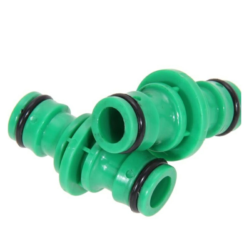 1/2 Water Hose Connectors Double Way Straight Hose Pipe Tube