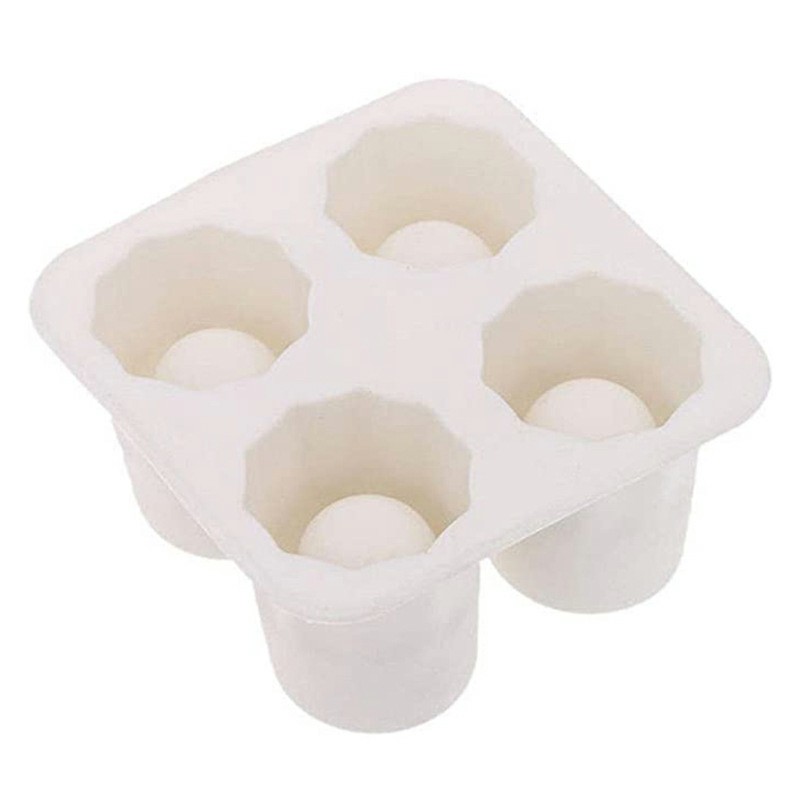 Four-hole Ice Cup Ice Making Mold Creative Edible Summer DIY Production