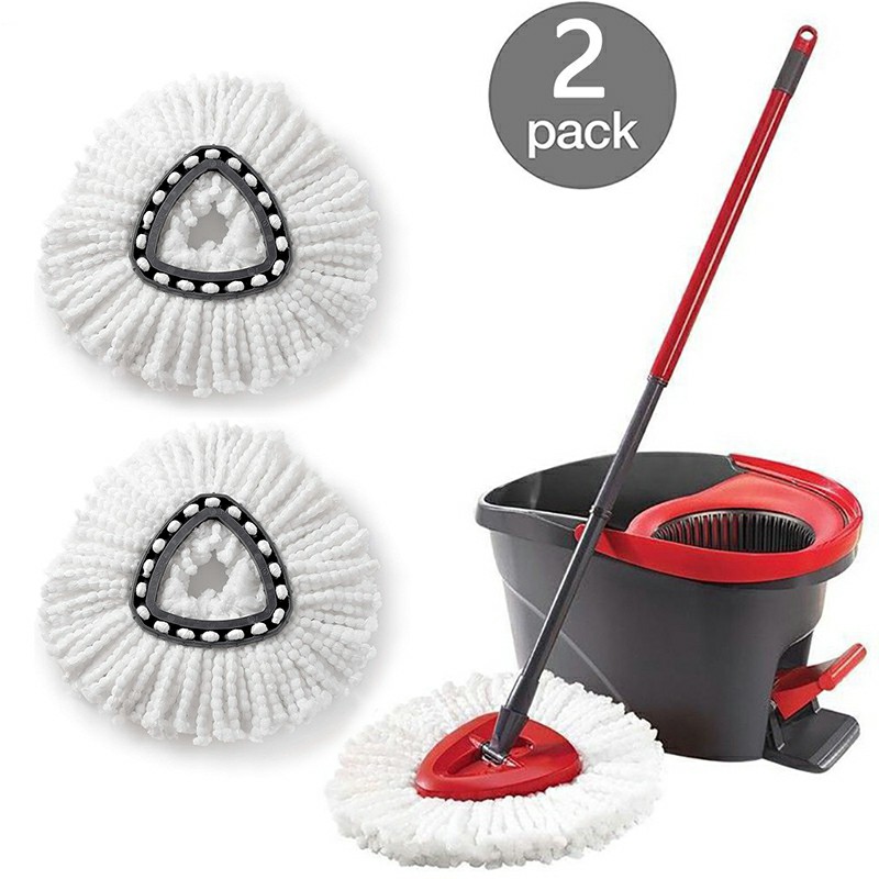 2pcs Mop for Vileda Wring Mopping Replacement Clean Microfibre Mop Refill Head
