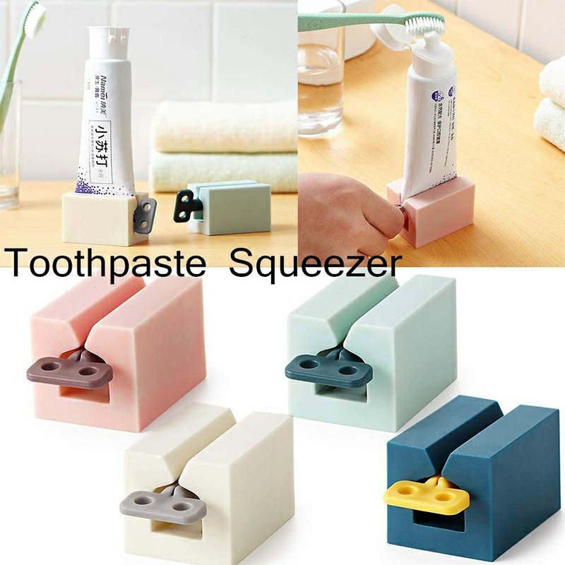 Toothpaste Dispenser Rolling Holder Plastic Rolling Tube Toothpaste Squeezer