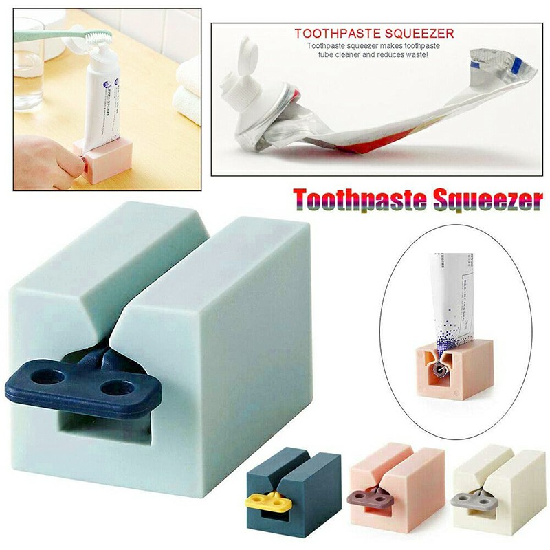 Toothpaste Dispenser Rolling Holder Plastic Rolling Tube Toothpaste Squeezer