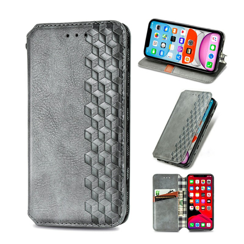 Magnetic PU Leather Wallet Case Flip Cover with Stand for iPhone 11 Pro Max