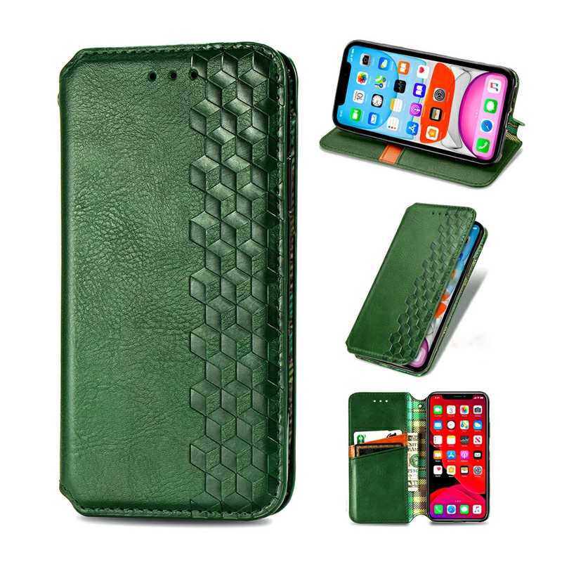 Magnetic PU Leather Wallet Case Flip Cover with Stand for iPhone 11 Pro Max