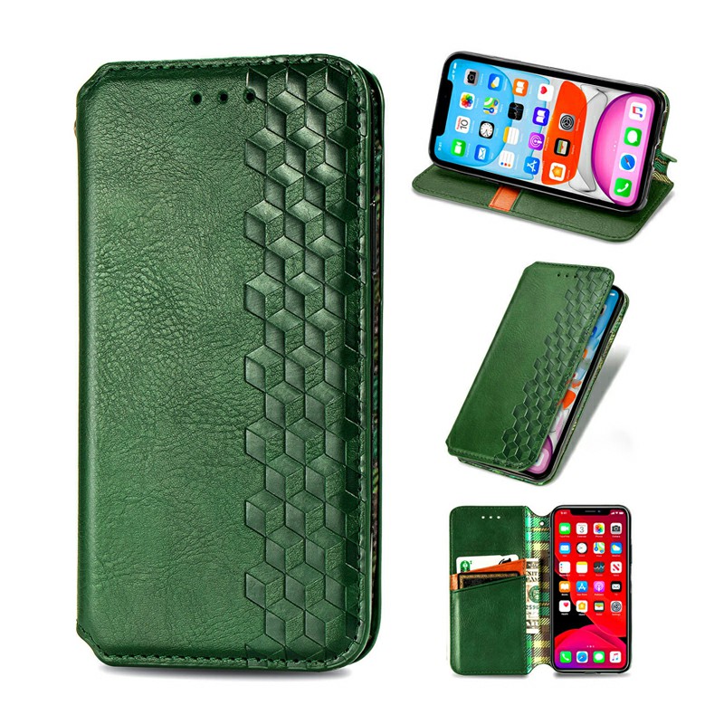 Flip Wallet Case Cover Magnetic PU Leather with Stand for iPhone 11