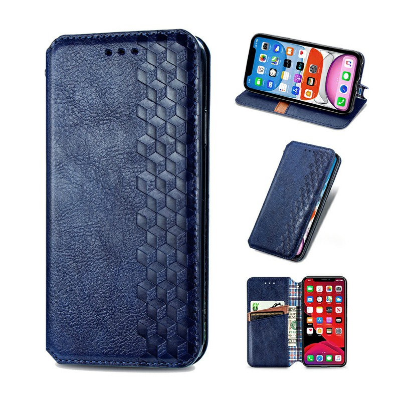 Flip Wallet Case Cover Magnetic PU Leather with Stand for iPhone 11