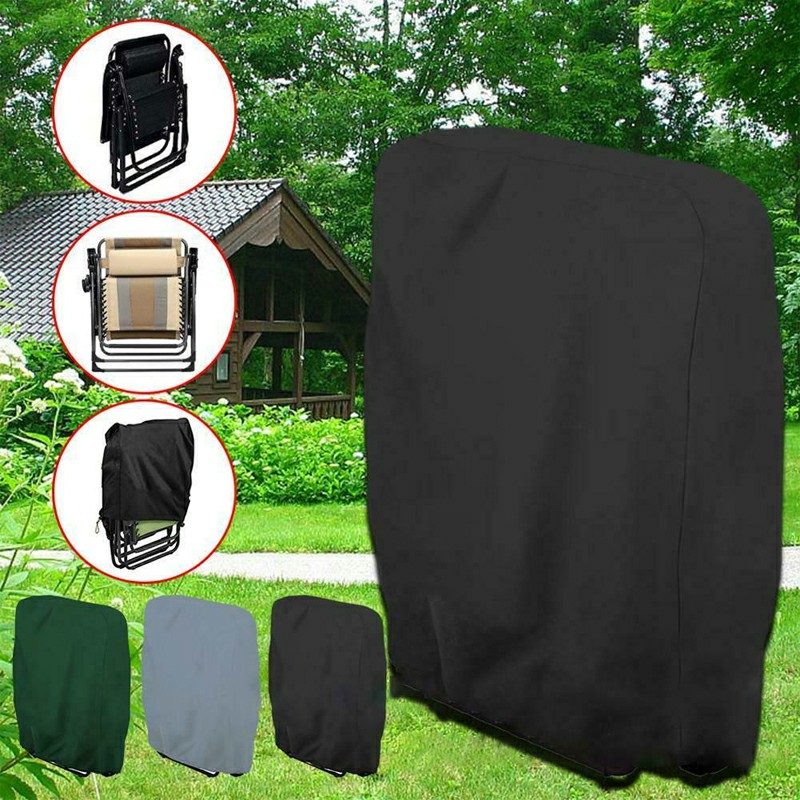 Folding Reclining Chair Cover Rattan Sun Lounger Cover Outdoor Garden Waterproof
