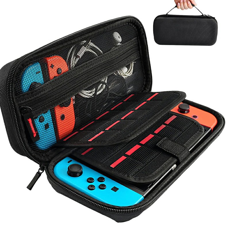 Portable Hard Shell Pouch Carrying Travel Game Bag for Switch