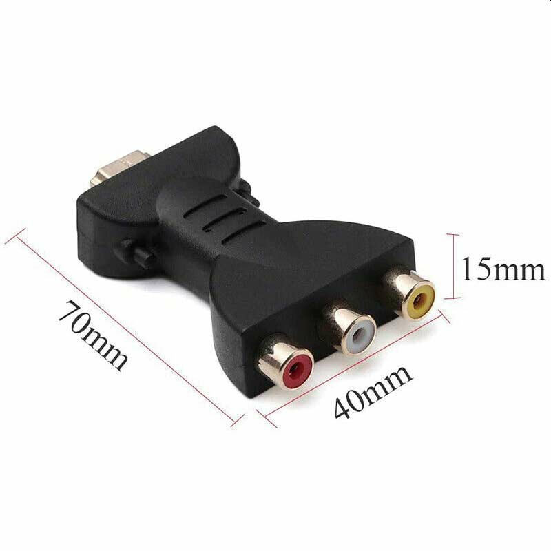 HDMI to 3 RGB/RCA Video Audio Adapter Digital Signal AV Component Converter