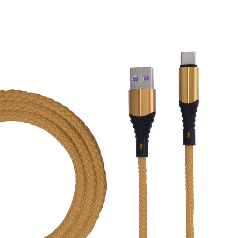 1m Fabric Braided Type C USB 3.1 Charge Cable Durable USB C Charger Cable