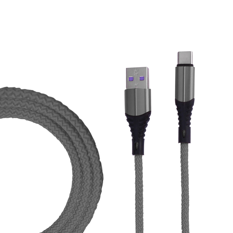 1m Fabric Braided Type C USB 3.1 Charge Cable Durable USB C Charger Cable