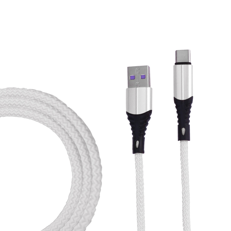 1m Fabric Braided Type C USB 3.1 Charge Cable Durable USB C Charger Cable