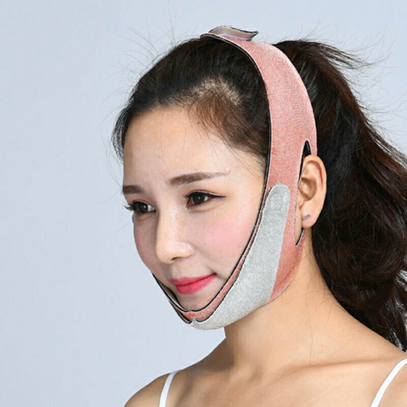 Facial Slimming Double Chin Cheek Band Strap V Face Shaper Sleeping Massage