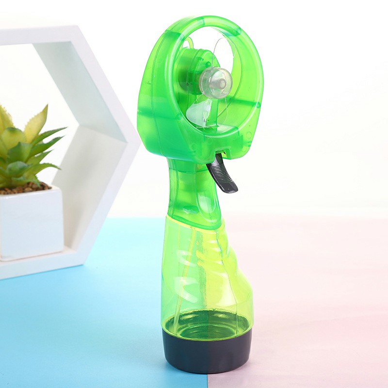 Portable Mist Spray Fan Hand Held Battery Power with Air Water Bottle Misting Cooling