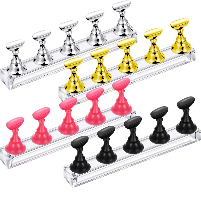 Nail Display Stand Tip Magnetic Holder Practice Stand DIY Manicure Tool Salon
