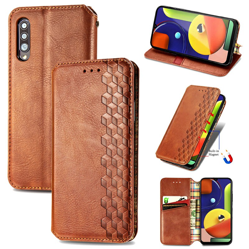 Wallet Flip Case Magnetic PU Leather Wallet Cover for Samsung Galaxy A50 A50S A30S